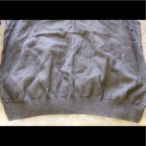 OSCAR DE LA RENTA Knit Diamond Print Sweater Vest - Picture 3 of 5